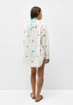PULL & BEAR With Floral Embroidery Accessorio Da SpiaggiaWhite Donna Moda Mare PUC81H00F-A11 -PULL - BEAR Negozio cd9974705abe4faebb884301855e85d0