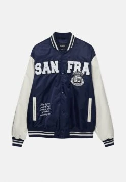 PULL & BEAR San Francisco VarsityGiubbotto BomberDark Blue Uomo Giacche PUC22T0T4-K11 -PULL - BEAR Negozio cf5057f5d8f0473d83555ef22afe176f