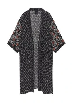 PULL & BEAR Long Printed-KimonoGiacca LeggeraBlack Donna Giacche E Blazer PUC21G0I7-Q11 -PULL - BEAR Negozio cf5d4a16e0164034a9da05042ae9ed21