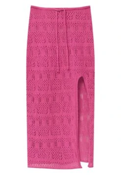 PULL & BEAR Crochet MidiGonna A TubinoPink Donna Gonne PUC21B0J9-J11