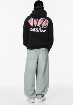 PULL & BEAR STWD STRAWBERRY - Felpa - Black