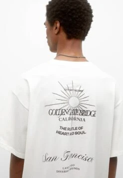 PULL & BEAR San FranciscoT-Shirt Con StampaWhite Uomo T-shirt E Polo PUC22O1N2-A11 -PULL - BEAR Negozio d46e0db5d8c243c6be0a671b347d9c58