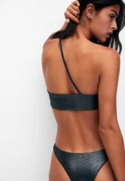 PULL & BEAR Shiny AsymmetricBikini Pezzo SopraDark Grey Donna Moda Mare PUC81J038-C11 -PULL - BEAR Negozio d539fda961764acd87d5e6d4123fff82