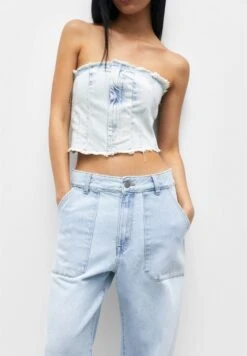 PULL & BEAR Carpenter- Jeans A Sigaretta - Blue -PULL - BEAR Negozio d53b3c82c33348e8a3026c4b6b61bc09