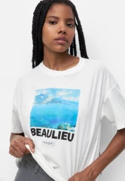 PULL & BEAR Beaulieu LicenseT-Shirt Con StampaWhite Donna T-shirt E Top PUC21D2E6-A11 -PULL - BEAR Negozio d682fd9bb13e4ccd86b9bfdec9c28095