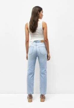 PULL & BEAR High WaistJeans A SigarettaLight-Blue Denim Donna Jeans PUC21N0LC-K12 -PULL - BEAR Negozio d716cb35c3ae4059af1c24c37d148838