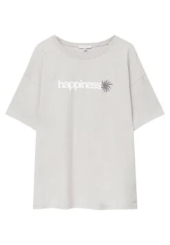 PULL & BEAR Short Sleeve HappinessT-Shirt Con StampaLight Grey Donna T-shirt E Top PUC21D2FK-C11 -PULL - BEAR Negozio d74b7938aa2740ac91bcb8bde9ffcbb5