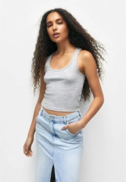 PULL & BEAR Basic TankTopGrey Donna T-shirt E Top PUC21D28H-C11