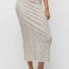 PULL & BEAR Floral-MidiGonna A TubinoBeige Donna Gonne PUC21B0KE-B11