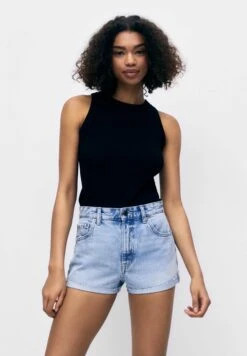 PULL & BEAR Mid-WaistShorts Di JeansBlue Denim Donna Shorts PUC21S0DE-K11