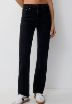 PULL & BEAR Mid-WaistJeans A SigarettaBlack Donna Jeans PUC21N0M4-Q11