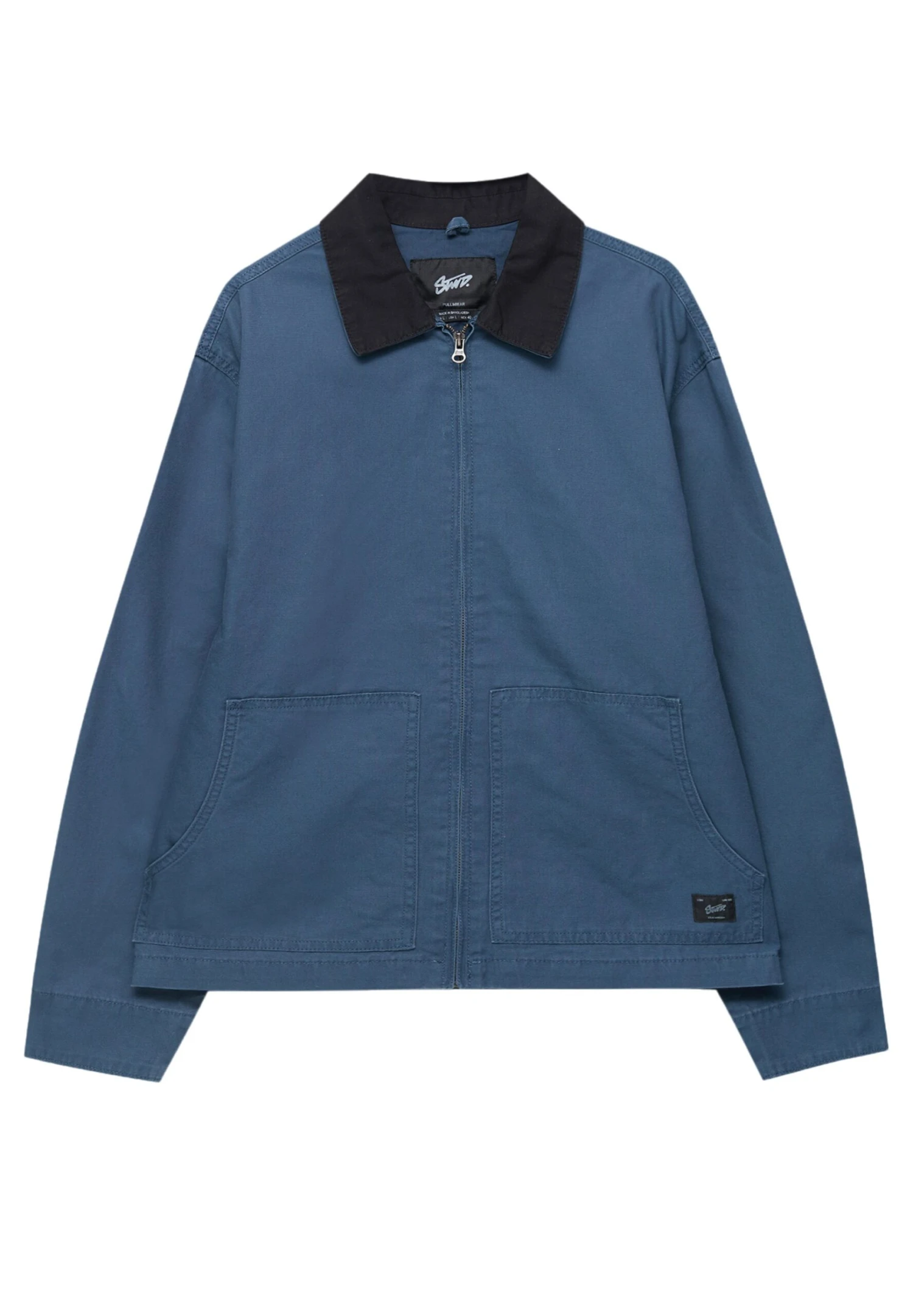 PULL & BEAR Utility With Contrast Collar Giacca Da Mezza StagioneBlue Uomo Giacche PUC22T0SY-K11 8 PULL & BEAR Utility With Contrast Collar Giacca Da Mezza StagioneBlue Uomo Giacche PUC22T0SY-K11 - immagine 6