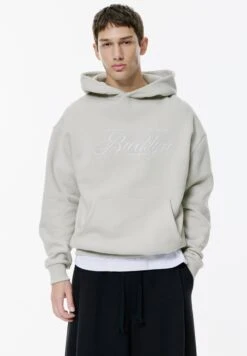 PULL & BEAR BROOKLYN - Felpa Con Cappuccio - Light Grey