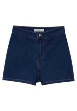 PULL & BEAR High-Waist Shorts Di JeansDark Blue Denim Donna Jeans PUC21S0DW-K11 -PULL - BEAR Negozio dde052efe04b44229897eaefaa6b8824