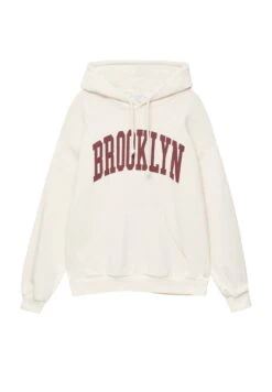 PULL & BEAR Brooklyn Felpa Con CappuccioBeige Donna Felpe PUC21J10U-B11 -PULL - BEAR Negozio de5778e4a7eb4bb8800c8bbeafff04cc