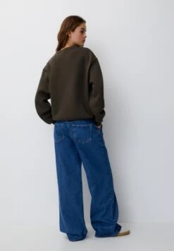 PULL & BEAR Round NeckFelpaDark Green Donna Felpe PUC21J114-M11 -PULL - BEAR Negozio de939577024c4393bcf13dd03bb391ab