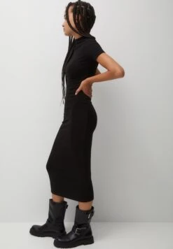 PULL & BEAR High Neck Basic - Vestito Lungo - Black -PULL - BEAR Negozio deed78aa7b994ea7bdc6b6b0c770c066