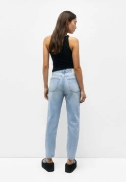 PULL & BEAR Ripped MomJeans A SigarettaStone Blue Denim Donna Jeans PUC21N0L4-K12 -PULL - BEAR Negozio df3c2d8dd7f84c86b196a4064464b26b