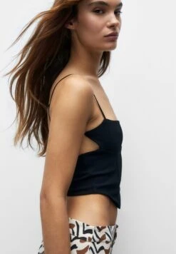 PULL & BEAR Corset - Camicetta - Black -PULL - BEAR Negozio df4455aa16b242d3b5d9960d237b7efe