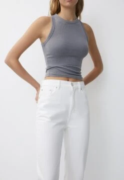PULL & BEAR MomJeans Tapered FitWhite Donna Jeans PUC21N0J6-A11 -PULL - BEAR Negozio df53e195902f4d139800d2d84690600e
