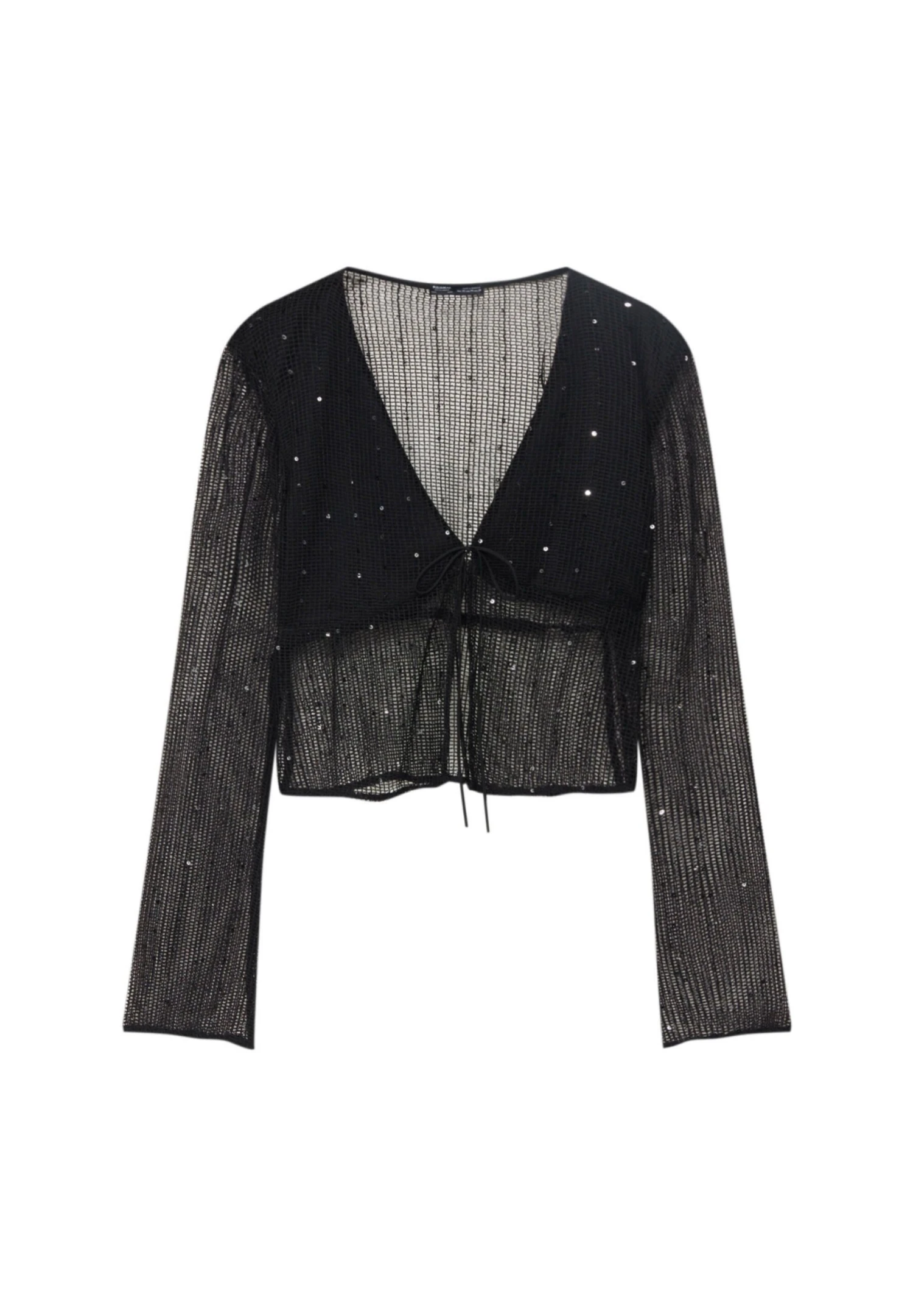 PULL & BEAR With Sequinned DetailCamicettaBlack Donna Camicie E Bluse PUC21E11X-Q11 7 PULL & BEAR With Sequinned DetailCamicettaBlack Donna Camicie E Bluse PUC21E11X-Q11 - immagine 5