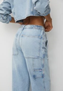 PULL & BEAR Low-Rise CarpenterJeans A SigarettaLight Blue Denim Donna Jeans PUC21N0M1-K11 -PULL - BEAR Negozio e3667a4f57124ddab2e8b9c3016aeb26