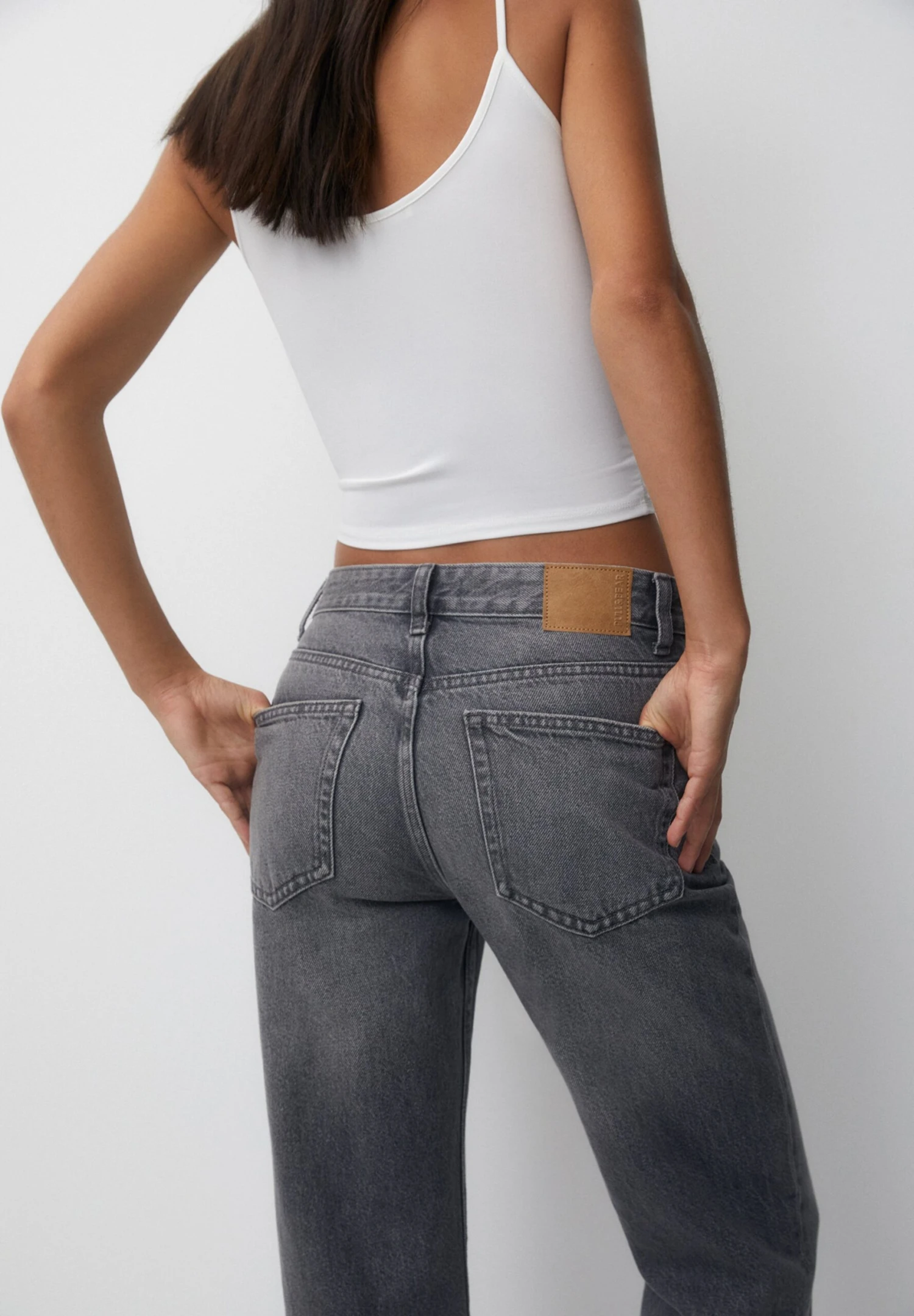 PULL & BEAR Mid Waist Jeans A SigarettaGrey Donna Jeans PUC21N0LU-C11 7 PULL & BEAR Mid Waist Jeans A SigarettaGrey Donna Jeans PUC21N0LU-C11 - immagine 5