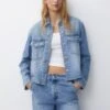 PULL & BEAR With PocketsGiacca Di JeansBlue Denim Donna Giacche E Blazer PUC21G0IL-K11 -PULL - BEAR Negozio e4a1e5e699ca44d487dd1a954d8710c9