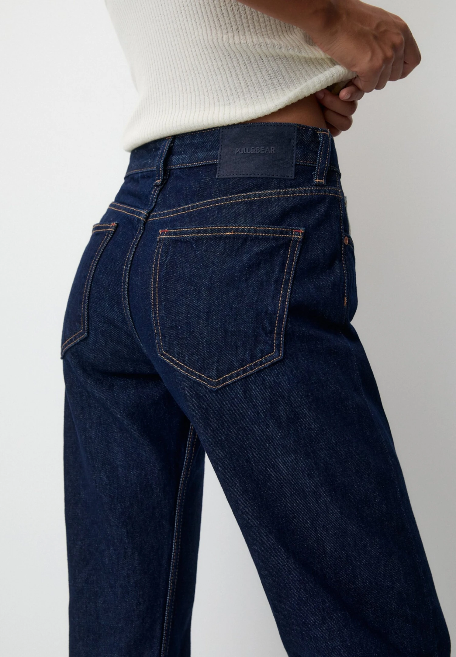PULL & BEAR Low-Waist SelvedgeJeans A SigarettaDark Blue Donna Jeans PUC21N0MR-K11 7 PULL & BEAR Low-Waist SelvedgeJeans A SigarettaDark Blue Donna Jeans PUC21N0MR-K11 - immagine 5