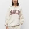 PULL & BEAR Brooklyn Felpa Con CappuccioBeige Donna Felpe PUC21J10U-B11