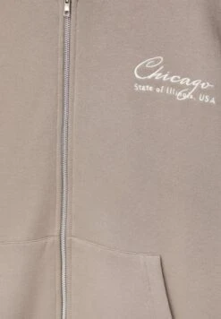 PULL & BEAR Chicago- Felpa Con Zip - Brown -PULL - BEAR Negozio eafaa8dfeed443fc8c7589f69ba4c477