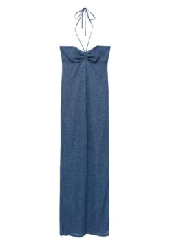 PULL & BEAR Long Shiny CutworkAbito Da SeraBlue Donna Vestiti PUC21C153-K11 -PULL - BEAR Negozio eb7cb847f0b2402eb1affd1aadc93577