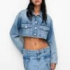 PULL & BEAR With PocketsGonna A CampanaStone Blue Denim Donna Gonne PUC21B0JV-K11