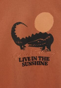 PULL & BEAR Short Sleeve With EmbroideryT-Shirt Con StampaOchre Uomo T-shirt E Polo PUC22O1NT-O11 -PULL - BEAR Negozio edde78d13ccb49dca93be8e25ec86c83