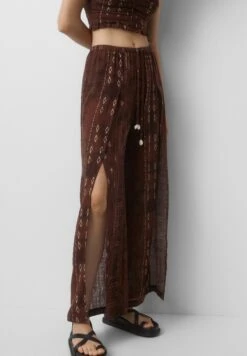 PULL & BEAR SeashellWrapPantaloniBrown Donna Pantaloni PUC21A0UK-O11