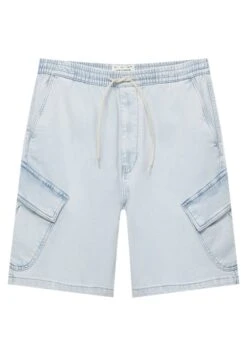 PULL & BEAR Bund - Shorts Di Jeans - Stone Blue Denim -PULL - BEAR Negozio f05e2aee182648de87f5ebbf9521c610