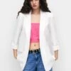 PULL & BEAR Basic Rolled-Up Sleeve BlazerBlazerWhite Donna Giacche E Blazer PUC21G091-A11 -PULL - BEAR Negozio f0c23cd4bc9443c0a33426a38f158a4a