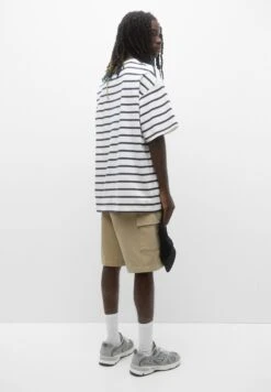 PULL & BEAR Garment-Dyed StripedT-Shirt Con StampaDark Blue Uomo T-shirt E Polo PUC22O1KN-K12 -PULL - BEAR Negozio f10af2310edd4337858165b4ccfeb6d9