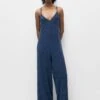 PULL & BEAR Long Fitting - Tuta Jumpsuit - Blue -PULL - BEAR Negozio f22afca450104a788c0510c18db549e8