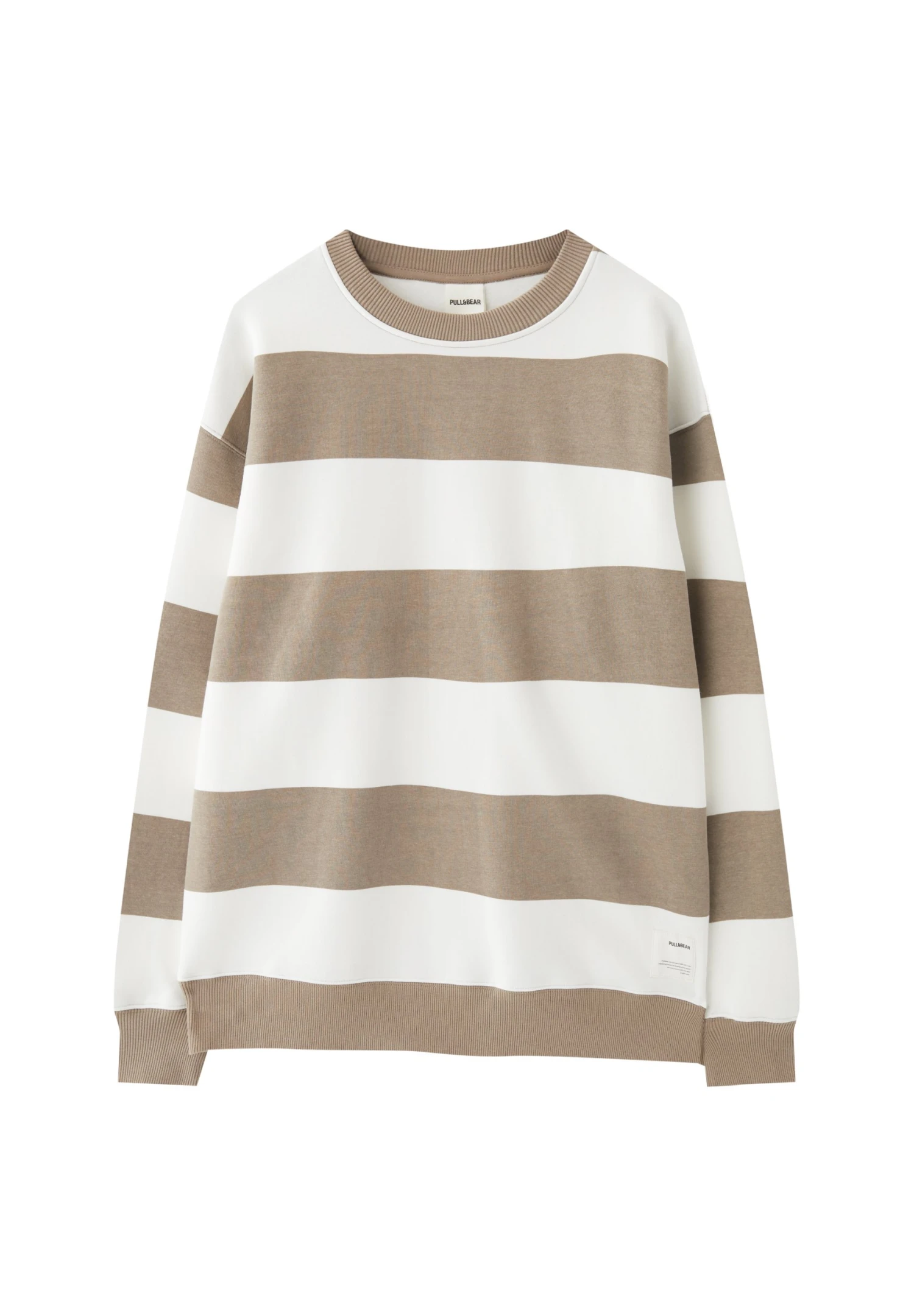 PULL & BEAR Basic Round Neck StripedFelpaLight Brown Uomo Maglieria E Felpe PUC22S0R7-O11 7 PULL & BEAR Basic Round Neck StripedFelpaLight Brown Uomo Maglieria E Felpe PUC22S0R7-O11 - immagine 5