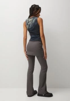 PULL & BEAR Print With GatheringTopDark Grey Donna T-shirt E Top PUC21D2KB-C11 -PULL - BEAR Negozio f397e214195a4c699bfd59776e02a187