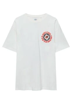 PULL & BEAR Red Hot Chili PeppersT-Shirt Con StampaWhite Uomo T-shirt E Polo PUC22O1NF-A11 -PULL - BEAR Negozio f4014caeb237467d8b991d5553785bde