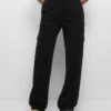 PULL & BEAR Pocket Pantaloni CargoBlack Donna Pantaloni PUC21A0SC-Q11
