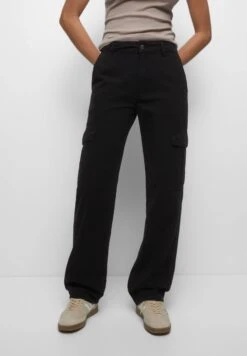 PULL & BEAR Pocket Pantaloni CargoBlack Donna Pantaloni PUC21A0SC-Q11