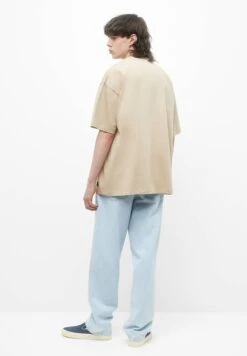 PULL & BEAR Oversize Short Sleeve - T-Shirt Basic - Sand -PULL - BEAR Negozio f464615d5704461f9ff6c8eb4410c27d