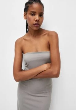 PULL & BEAR StraplessMidiTubinoOchre Donna Vestiti PUC21C14Z-O11 -PULL - BEAR Negozio f576971d703c4c0c8bf38a1329a62d03