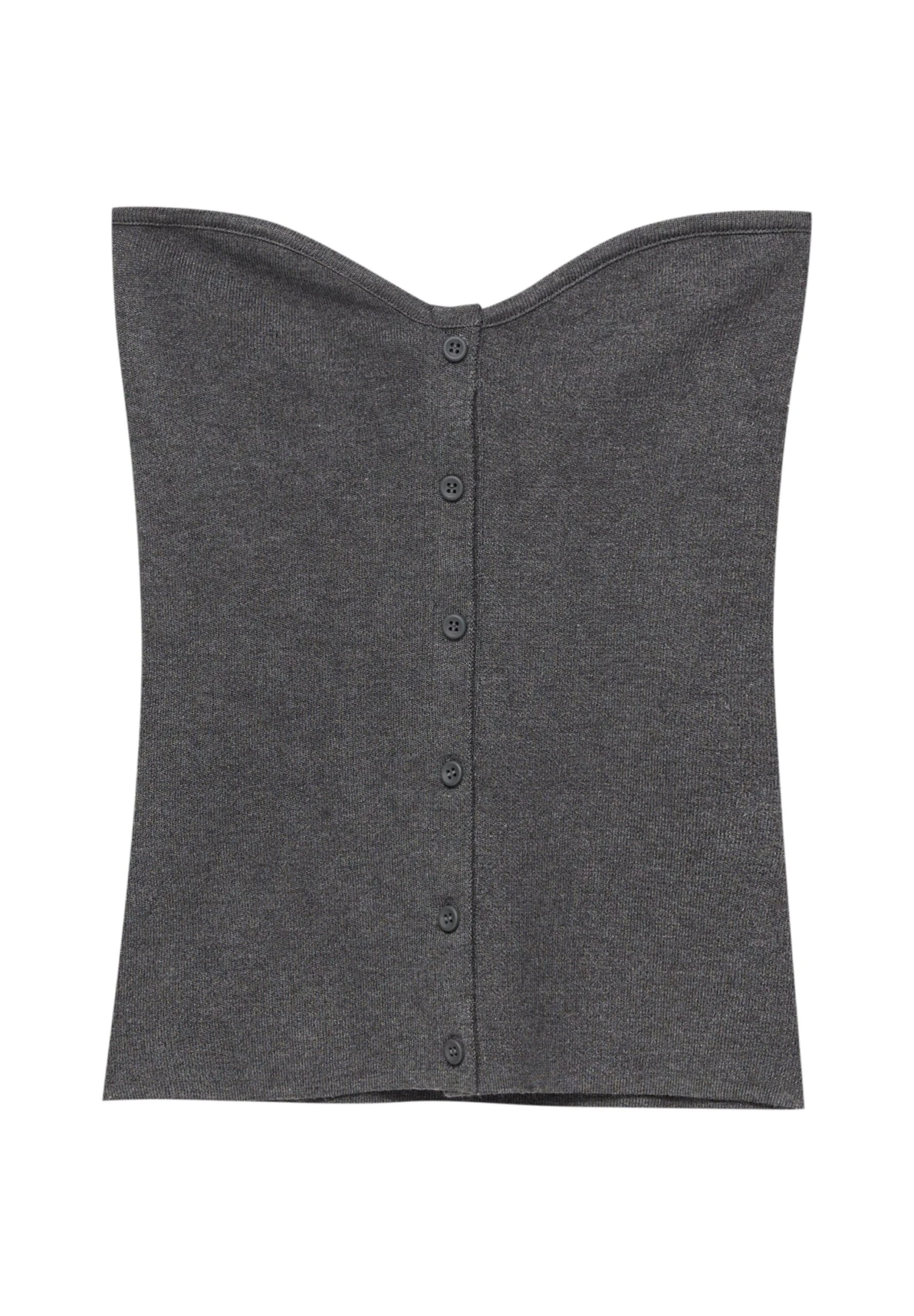 PULL & BEAR With Sweetheart Neckline TopDark Grey Donna T-shirt E Top PUC21D2L1-C11 7 PULL & BEAR With Sweetheart Neckline TopDark Grey Donna T-shirt E Top PUC21D2L1-C11 - immagine 5