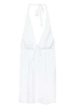 PULL & BEAR Short Tie Dye Halter- Vestito Estivo - White -PULL - BEAR Negozio f8b9b300653348bf998dab7e6b7dee9d