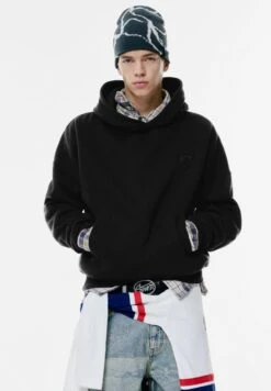 PULL & BEAR STWD - Felpa - Black -PULL - BEAR Negozio f9ed0ed8c6754fe2b7eb77f3ca94077b
