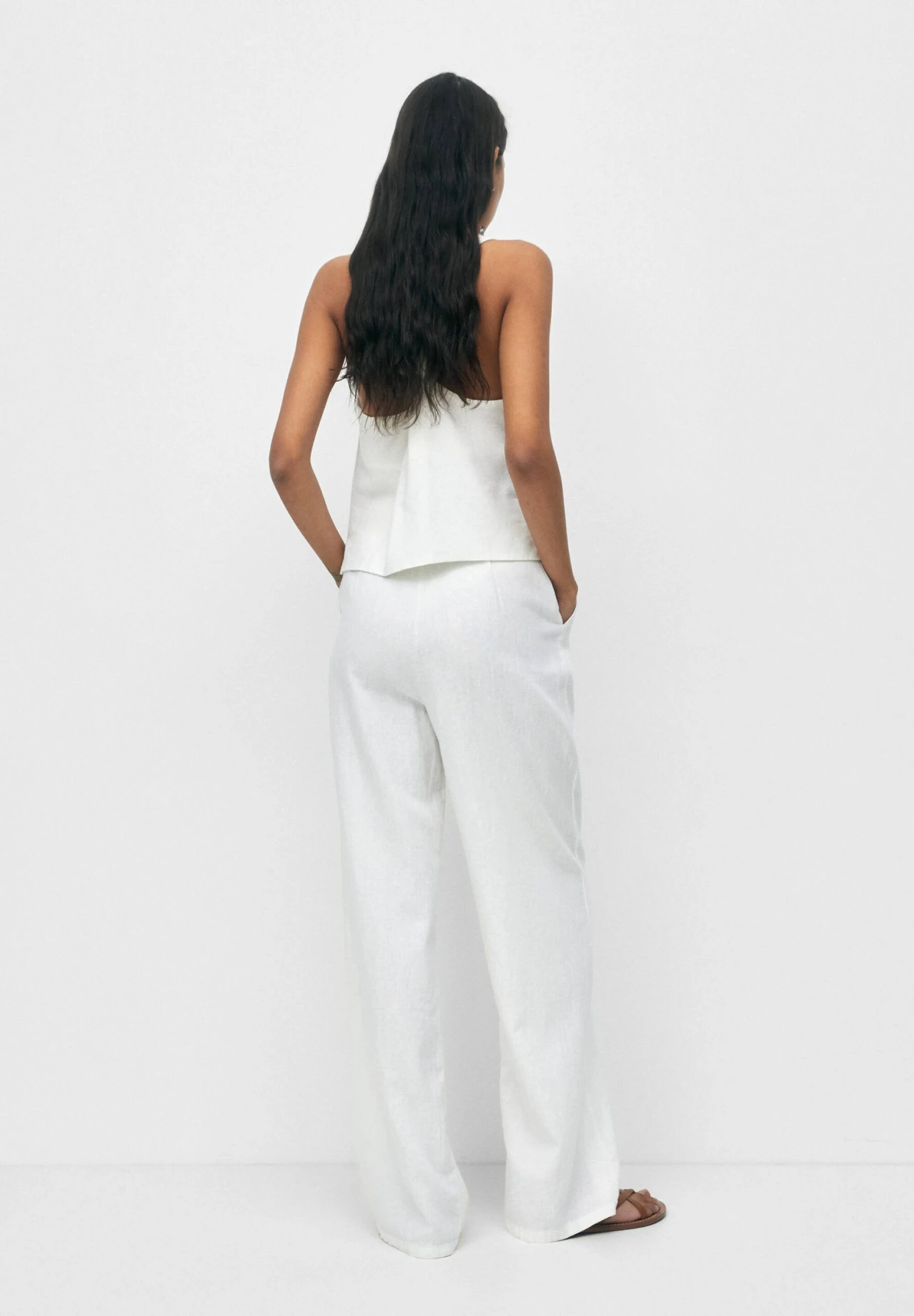 PULL & BEAR Rustic Straight Fit PantaloniWhite Donna Pantaloni PUC21A0T6-A11 5 PULL & BEAR Rustic Straight Fit PantaloniWhite Donna Pantaloni PUC21A0T6-A11 - immagine 3